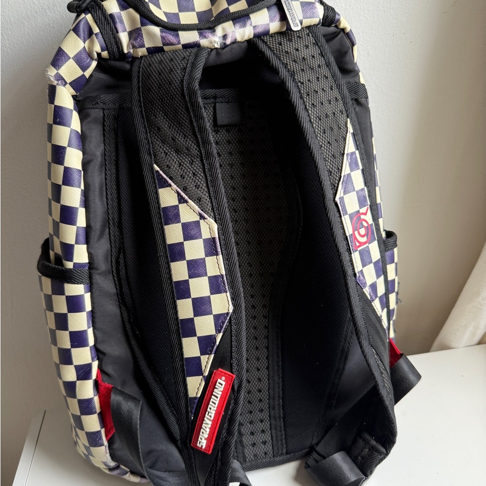 Anime Character Checkered Backpack - Picture 3 of 11